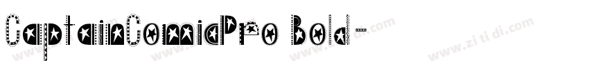 CaptainComicPro Bold字体转换
